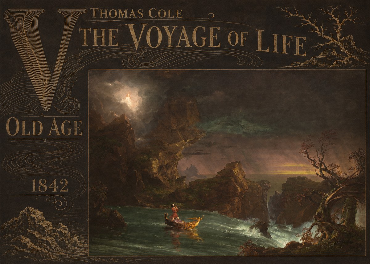 Thomas Cole The Voyage of Life: Old Age V No6 - Poszter