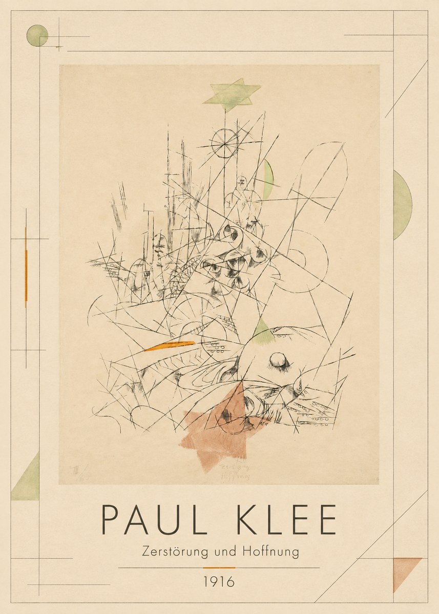 Paul Klee Zerstörung Und Hoffnung II No1 - Poszter