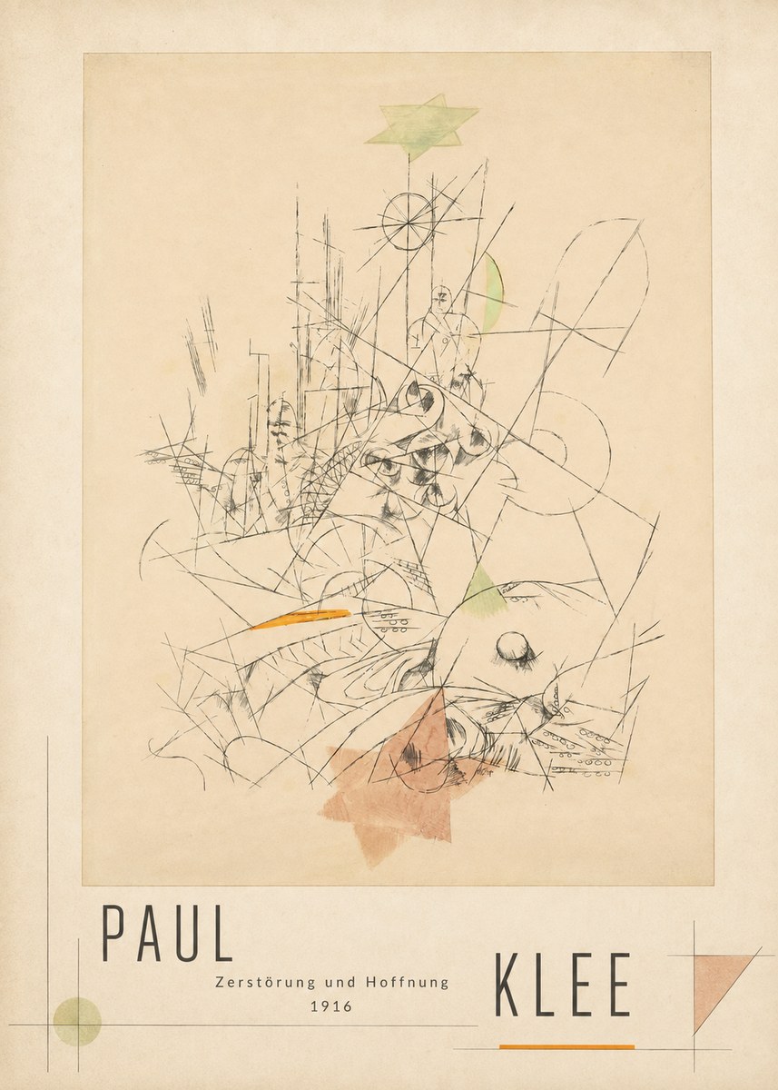 Paul Klee Zerstörung Und Hoffnung II No3 - Poszter