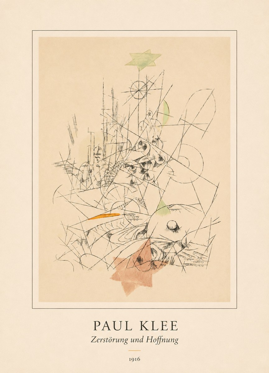 Paul Klee Zerstörung Und Hoffnung II No4 - Poszter