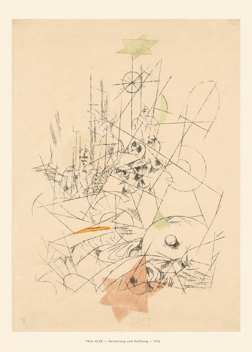 Paul Klee Zerstörung Und Hoffnung II No6 - Poszter