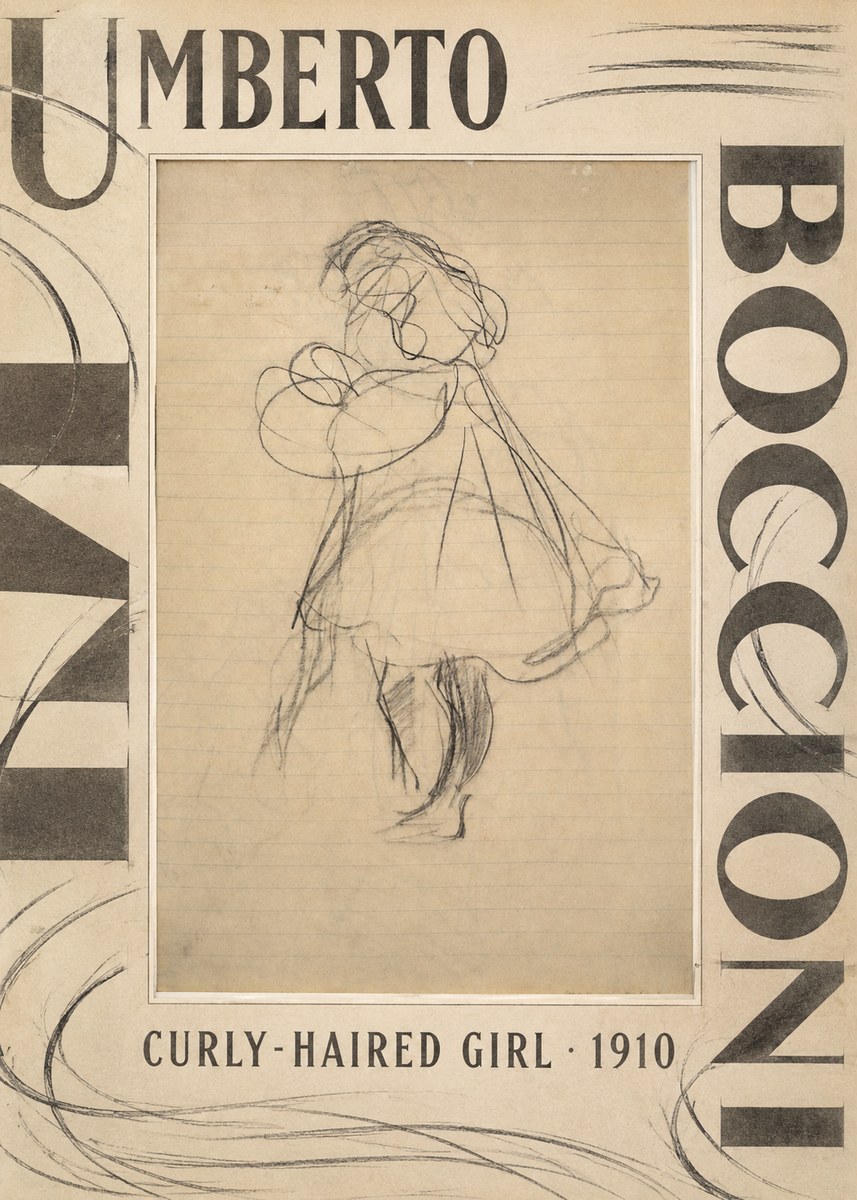 Umberto Boccioni Curly-haired Girl No5 - Poszter