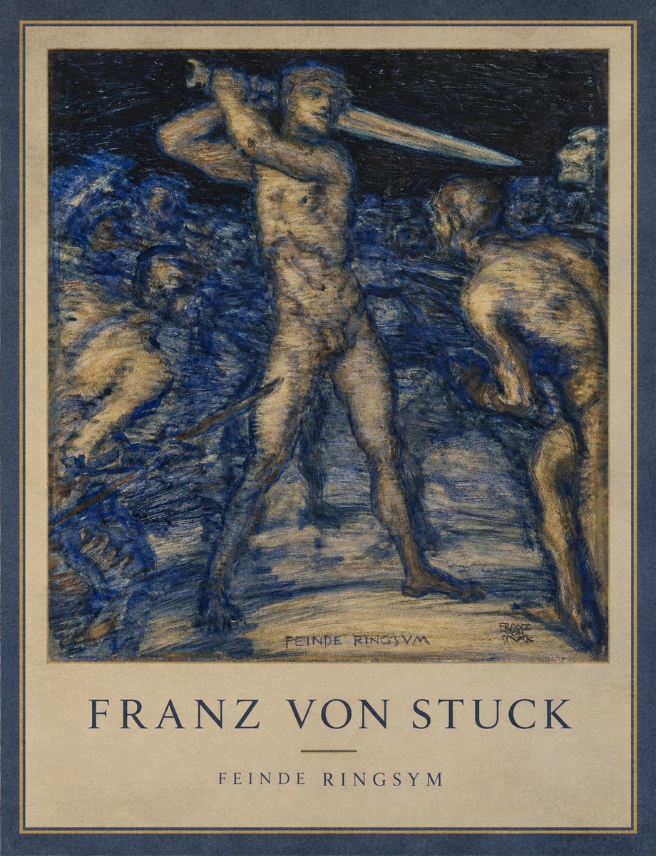 Franz von Stuck Feinde Ringsym No1 - Poszter