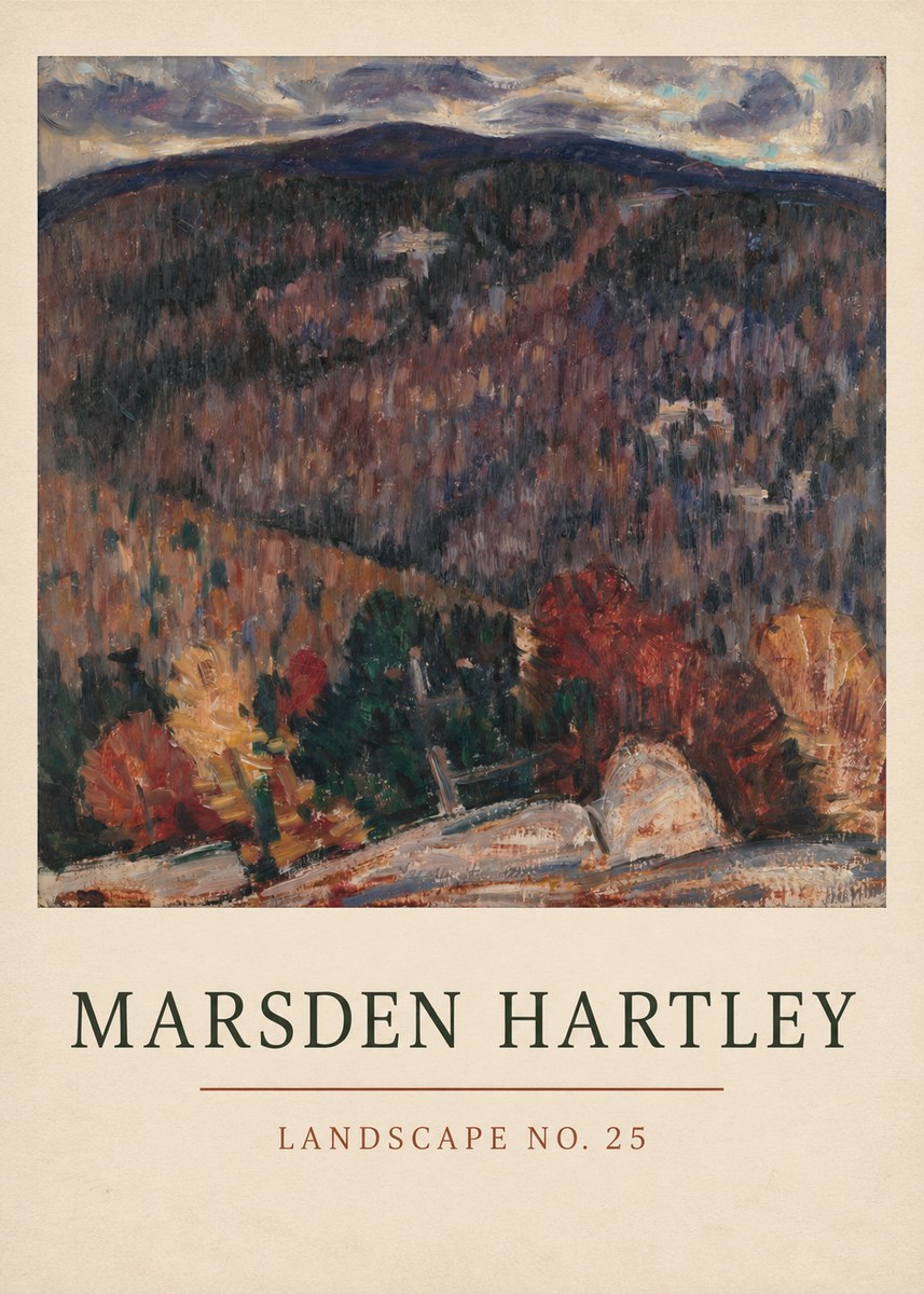 Marsden Hartley Landscape No. 25 No3 - Poszter