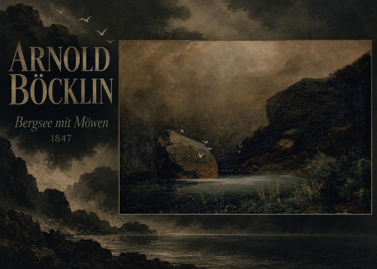 Arnold Böcklin Bergsee Mit Möwen No5 - Poszter