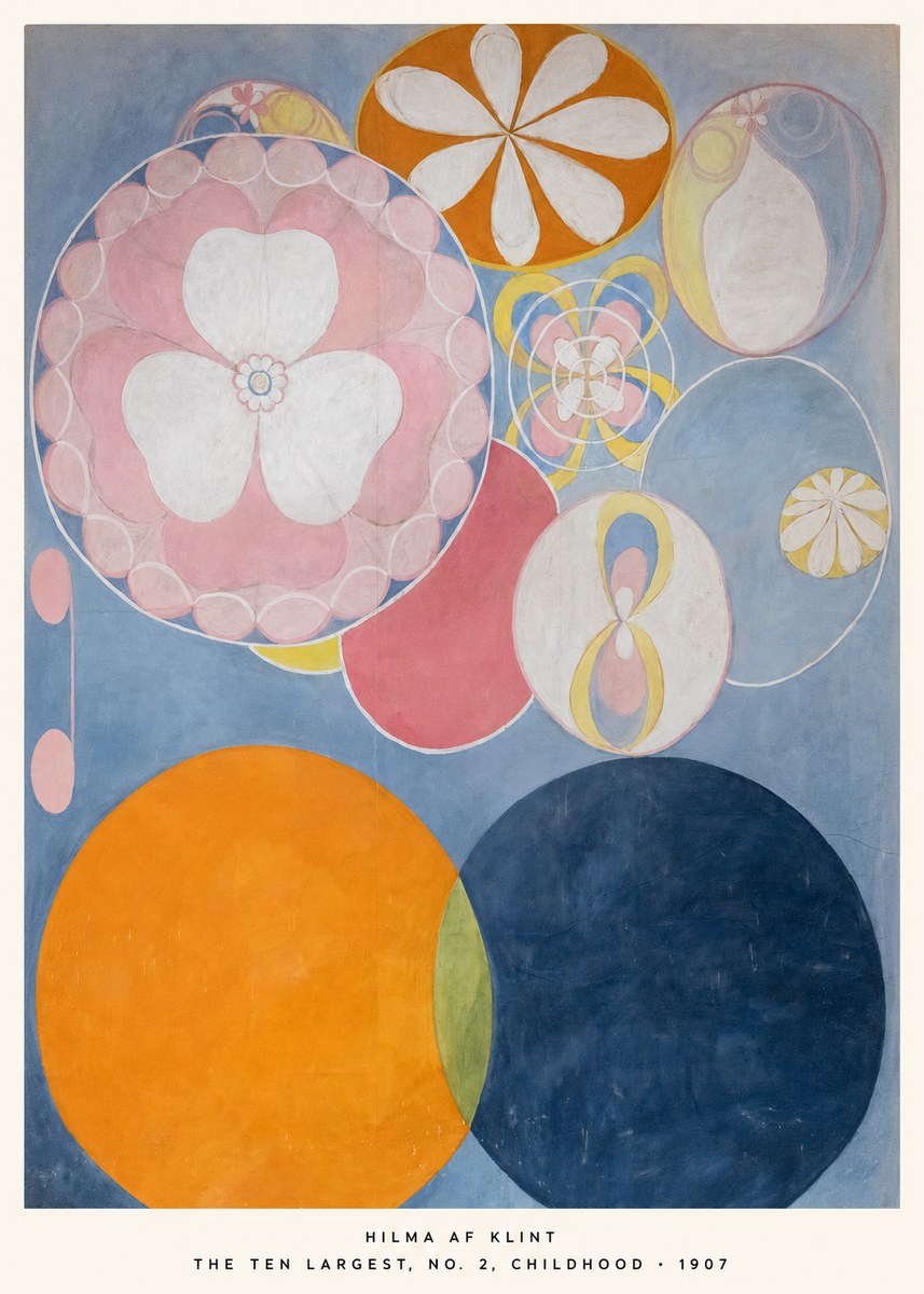 Hilma af Klint The Ten Largest, No. 2, Childhood No5 - Poszter
