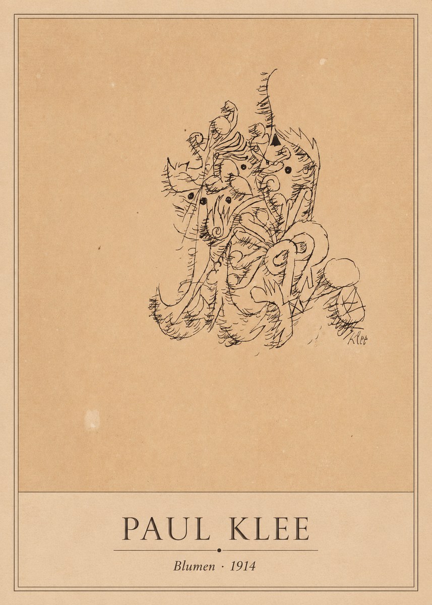 Paul Klee Blumen II No1 - Poszter