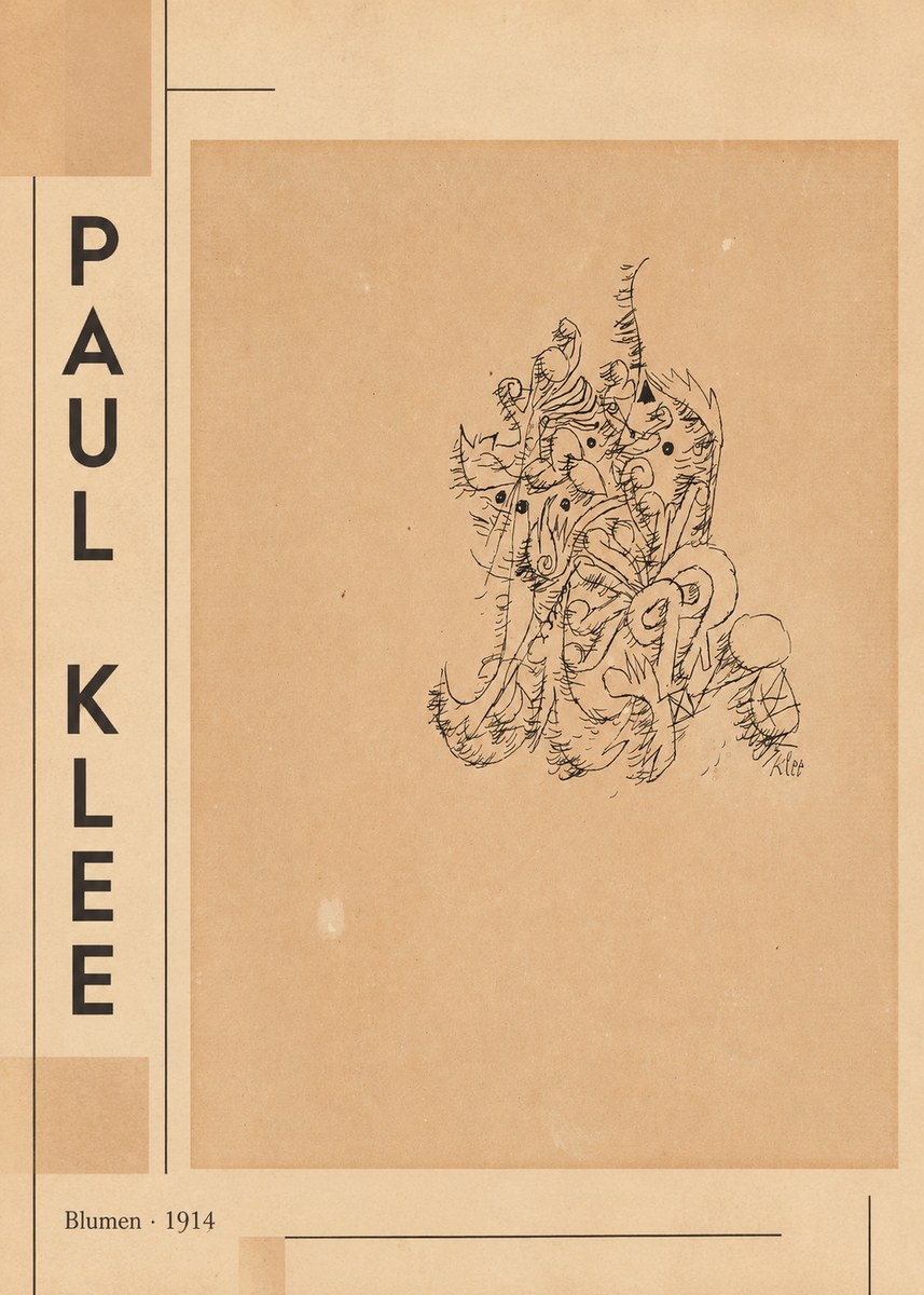 Paul Klee Blumen II No4 - Poszter