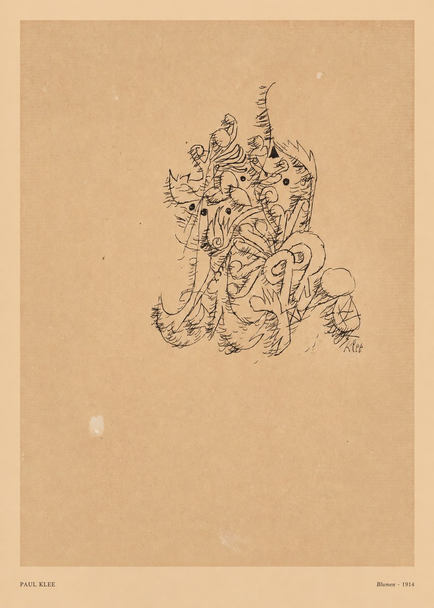 Paul Klee Blumen II No5 - Poszter