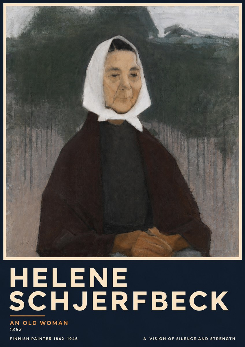 Helene Schjerfbeck An Old Woman No5 - Poszter