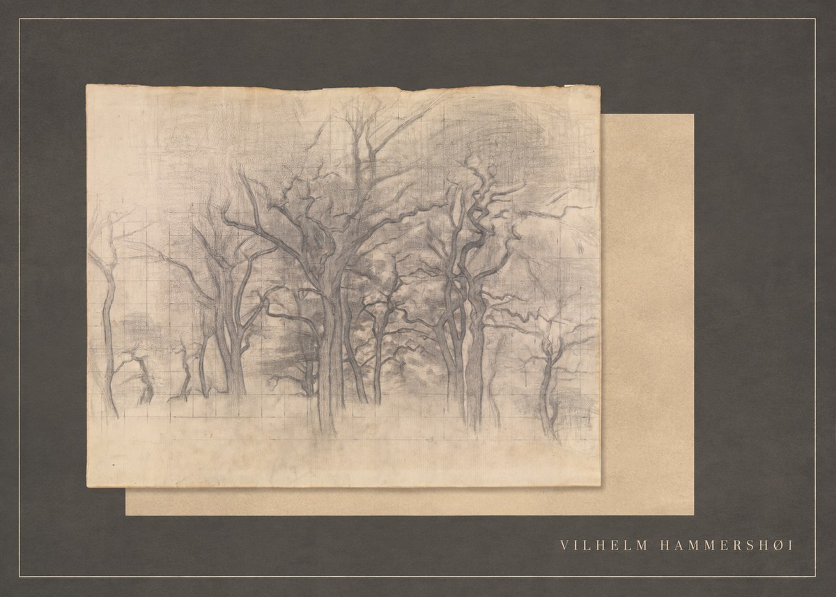 Vilhelm Hammershøi Oak Trees No5 - Poszter