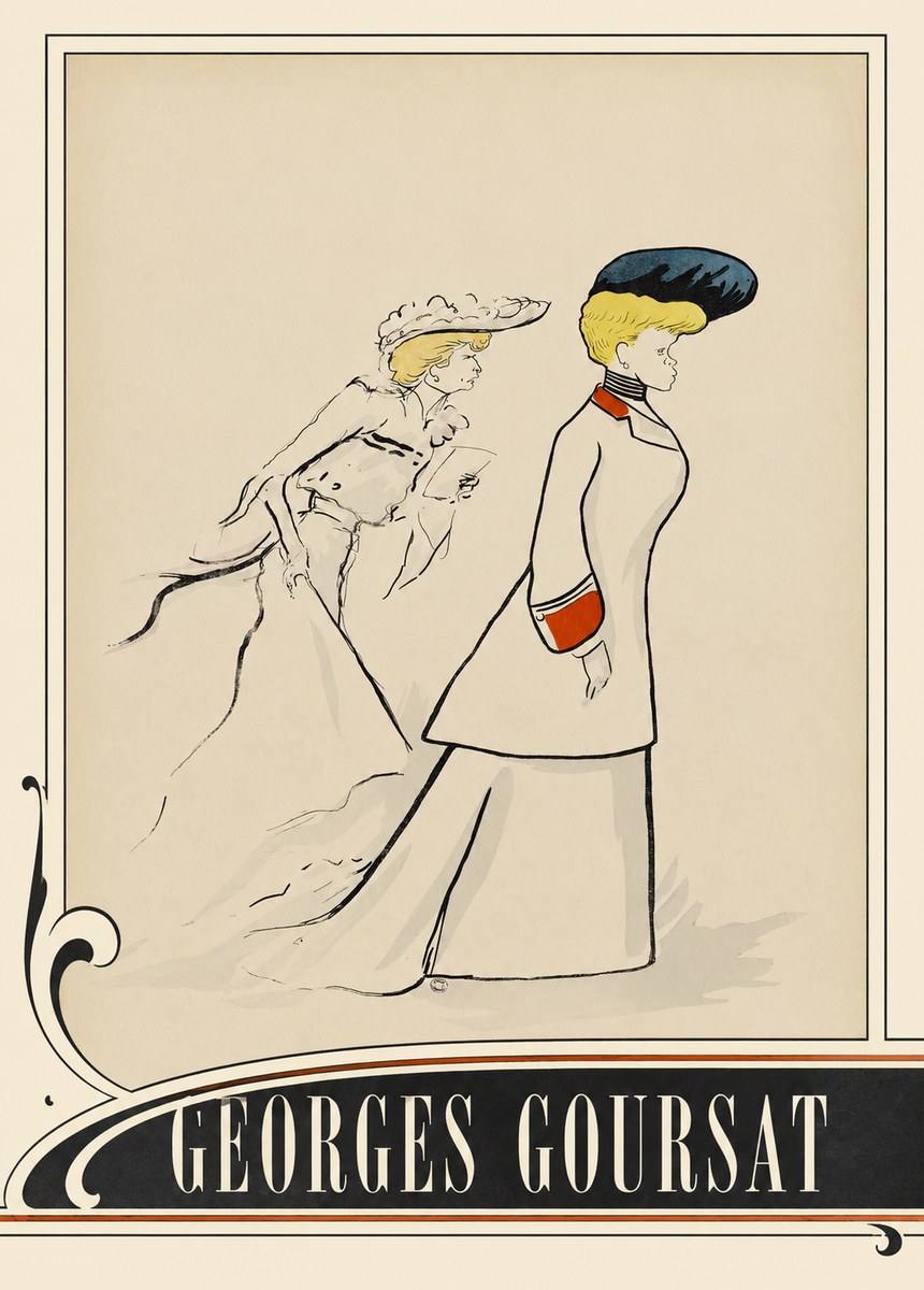 Georges Goursat Elegant Promenade No3 - Poszter