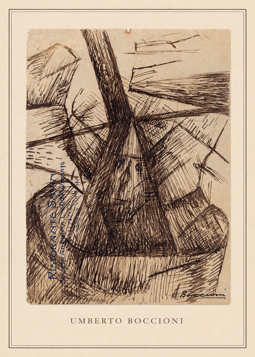 Umberto Boccioni Umberto Boccioni II No3 - Poszter
