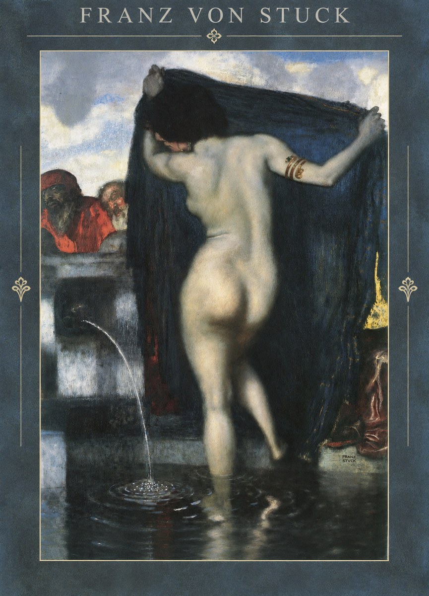 Franz von Stuck Susanna and the Elders No3 - Poszter