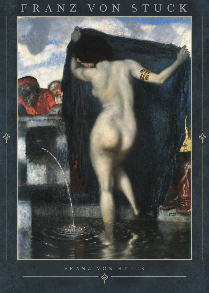 Franz von Stuck Susanna and the Elders No5 - Poszter