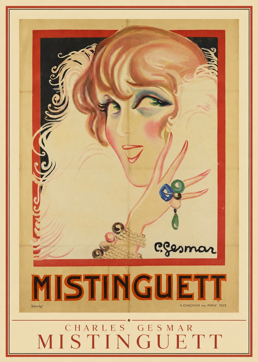 Charles Gesmar Mistinguett No4 - Poszter
