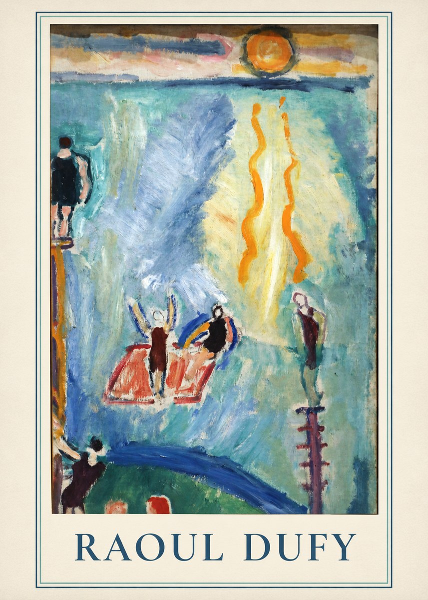 Raoul Dufy The Swimmers No2 - Poszter