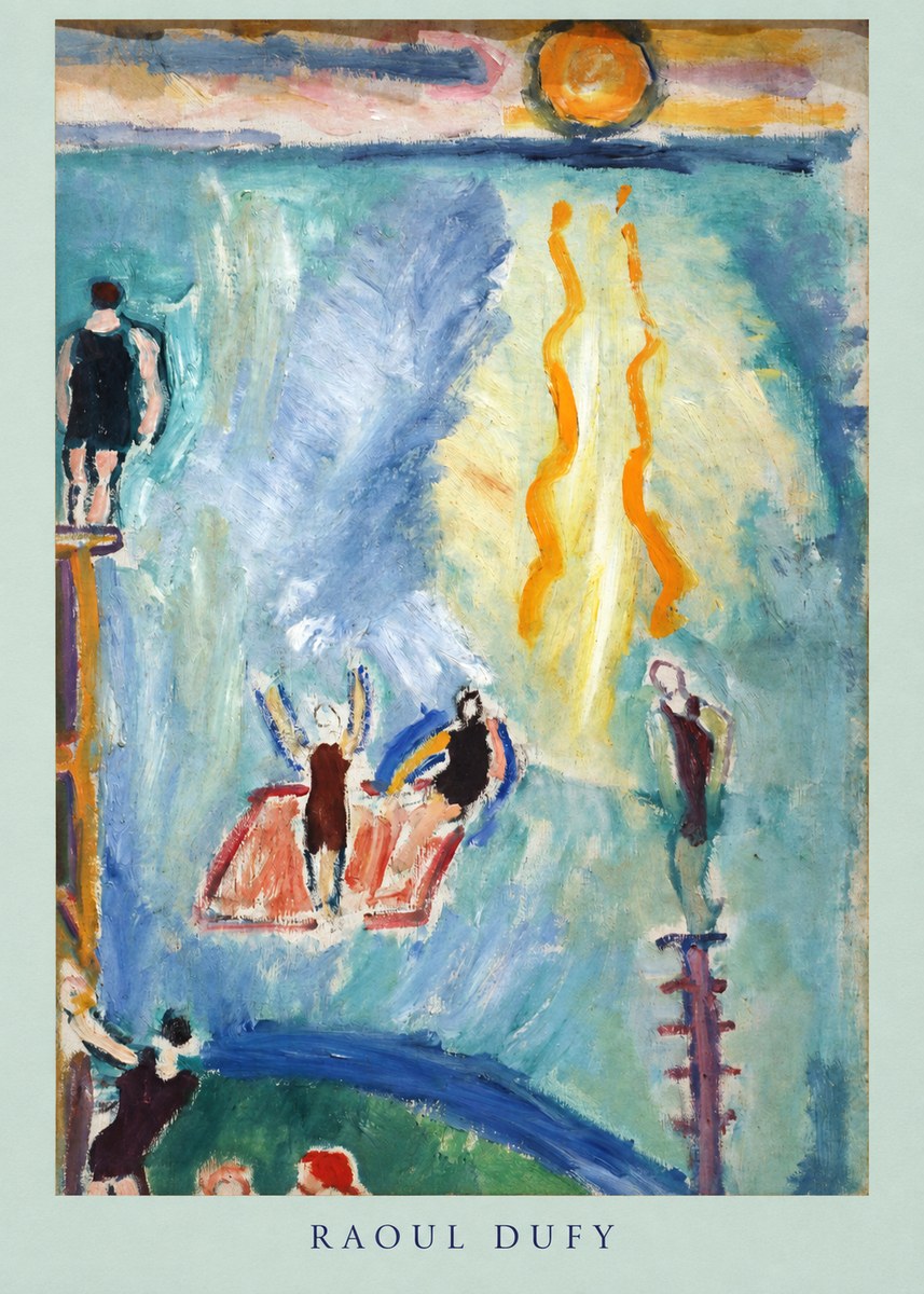 Raoul Dufy The Swimmers No4 - Poszter