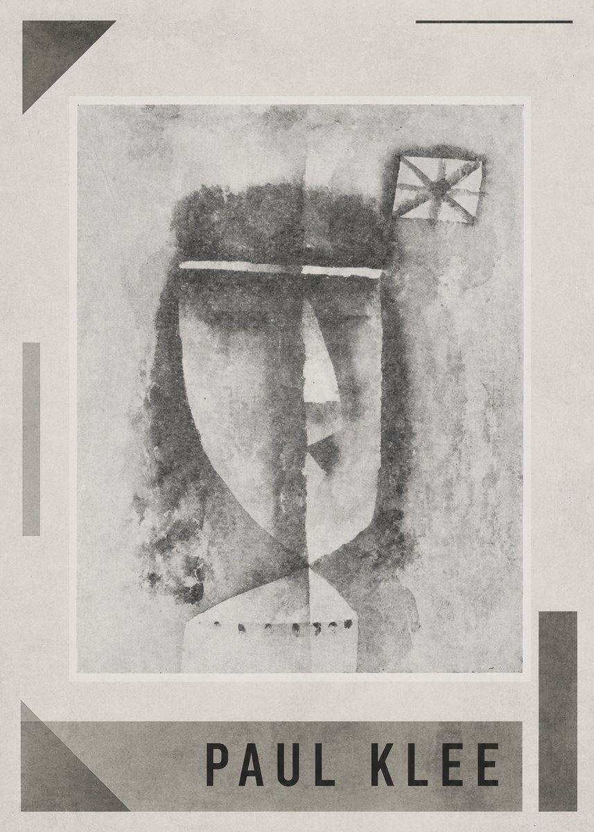 Paul Klee Head of a Man No1 - Poszter