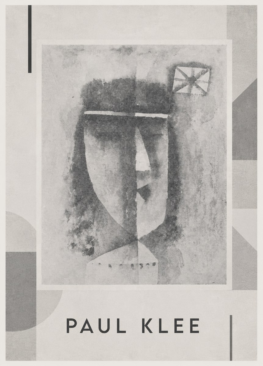 Paul Klee Head of a Man No4 - Poszter