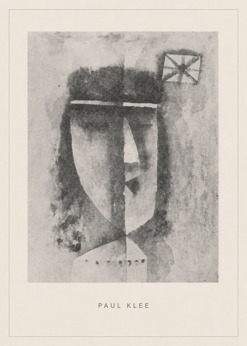 Paul Klee Head of a Man No5 - Poszter