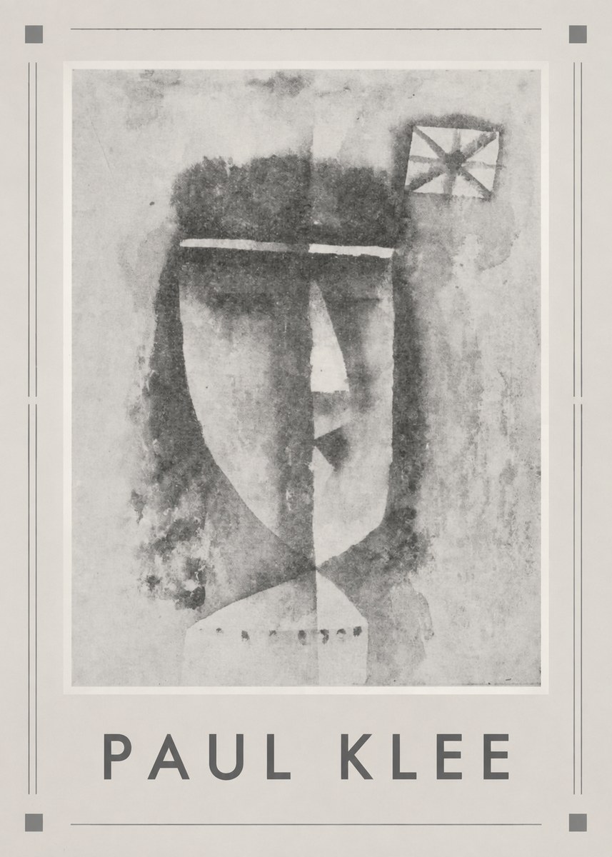 Paul Klee Head of a Man No6 - Poszter