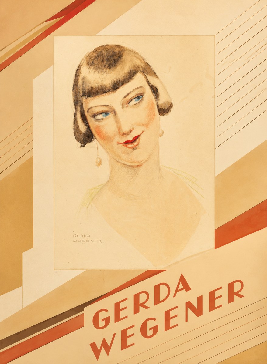 Gerda Wegener Portrait of a Lady No4 - Poszter