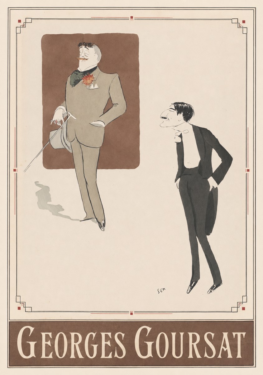 Georges Goursat Two Stylish Gentlemen No3 - Poszter