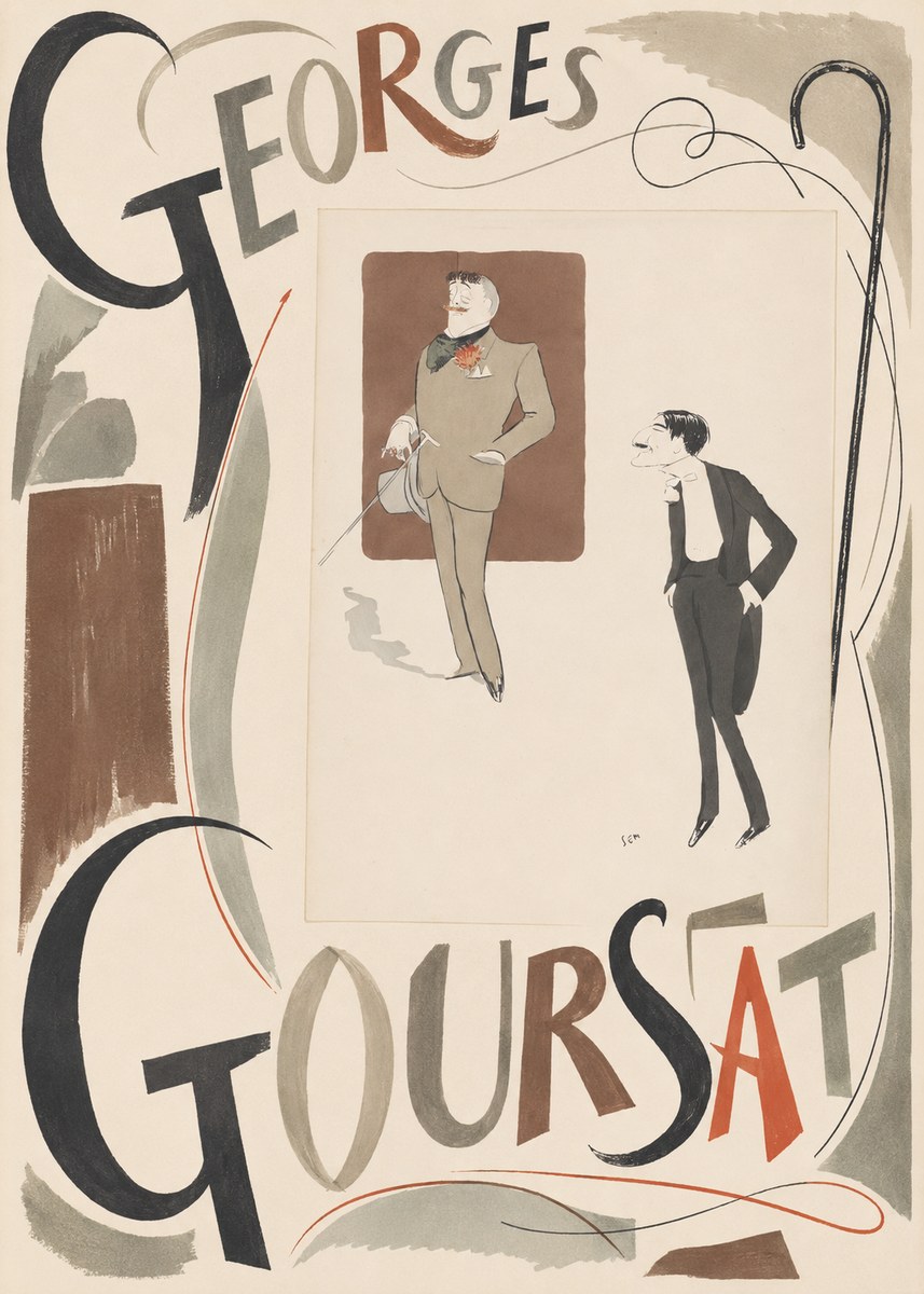Georges Goursat Two Stylish Gentlemen No5 - Poszter