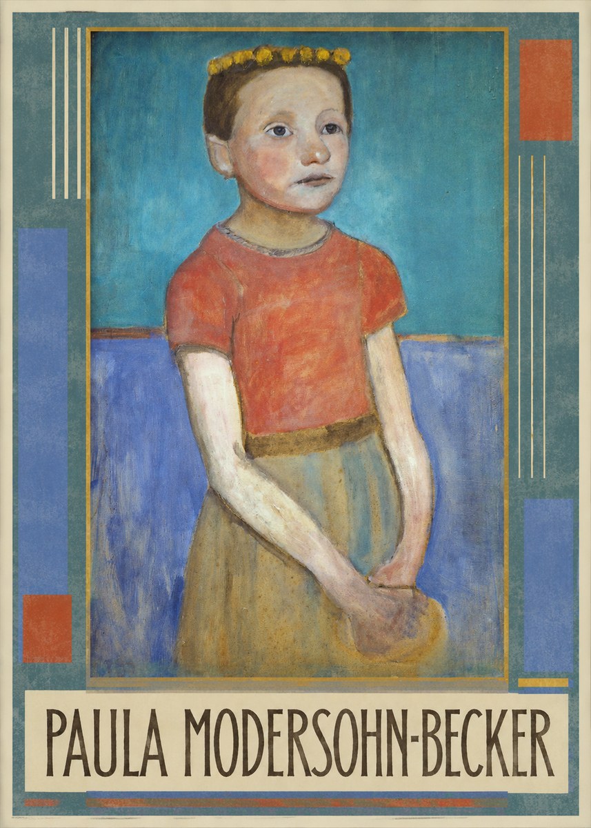 Paula Modersohn-Becker Girl with Crown No1 - Poszter