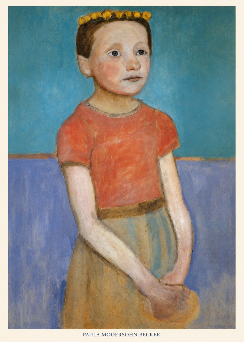 Paula Modersohn-Becker Girl with Crown No6 - Poszter