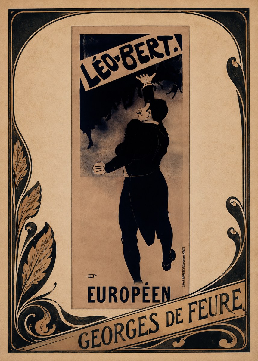Georges de Feure Léo-bert. Européen No1 - Poszter
