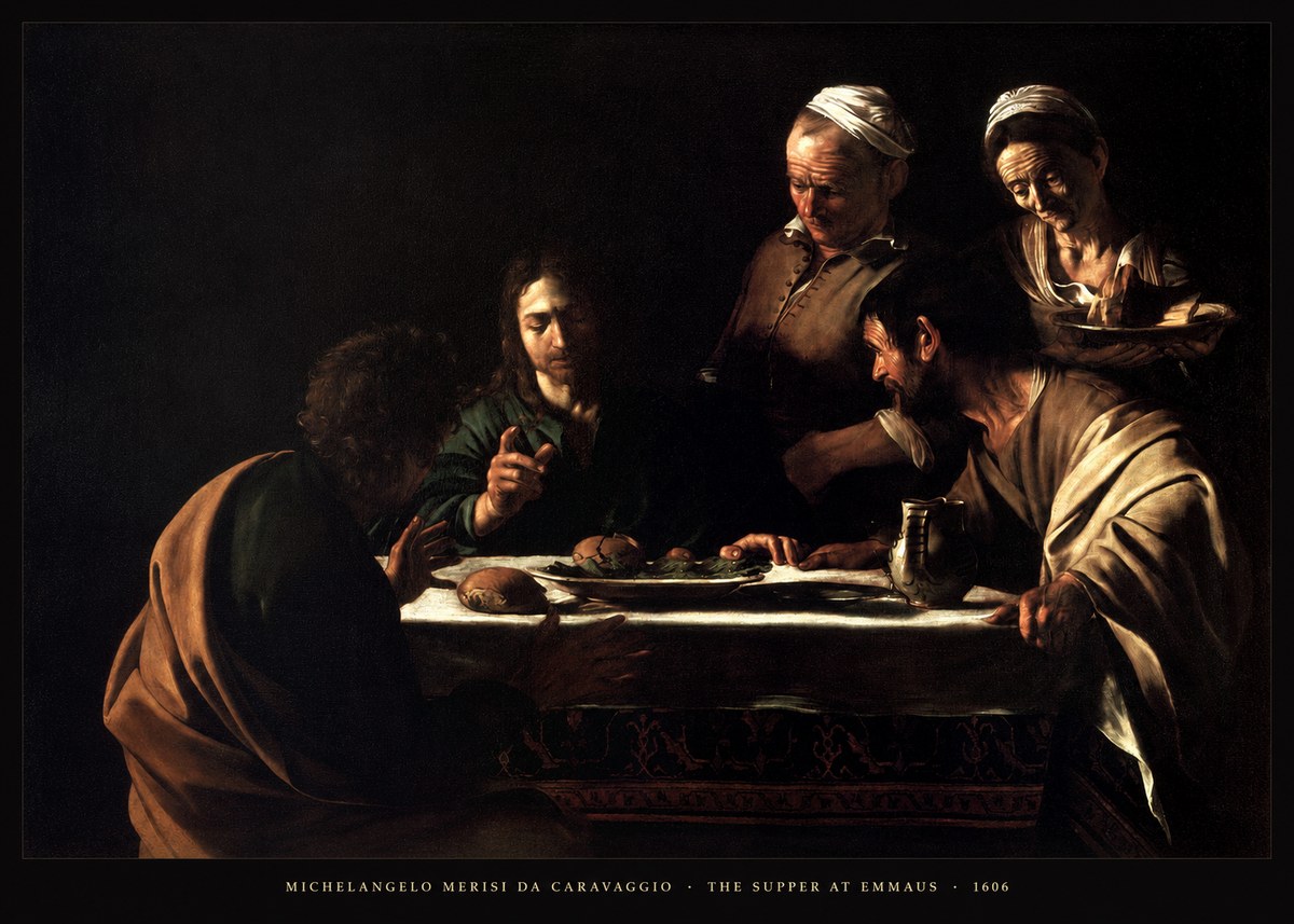 Michelangelo Merisi da Caravaggio The Supper at Emmaus II No4 - Poszter