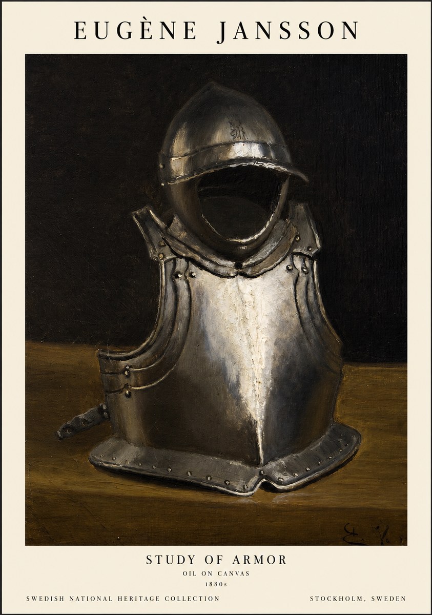 Eugène Jansson Study of Armor No1 - Poszter