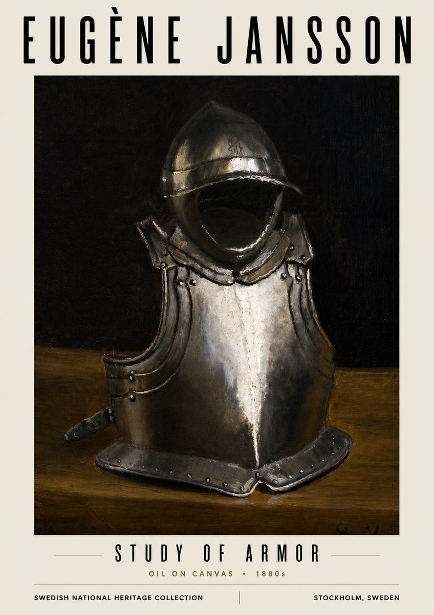 Eugène Jansson Study of Armor No5 - Poszter