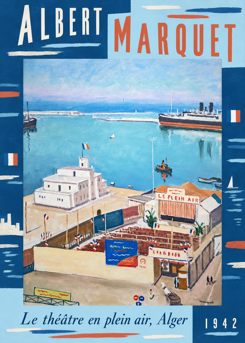 Albert Marquet Le Théâtre En Plein Air, Alger No6 - Poszter