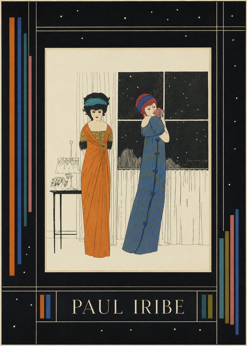 Paul Iribe Evening Elegance No4 - Poszter