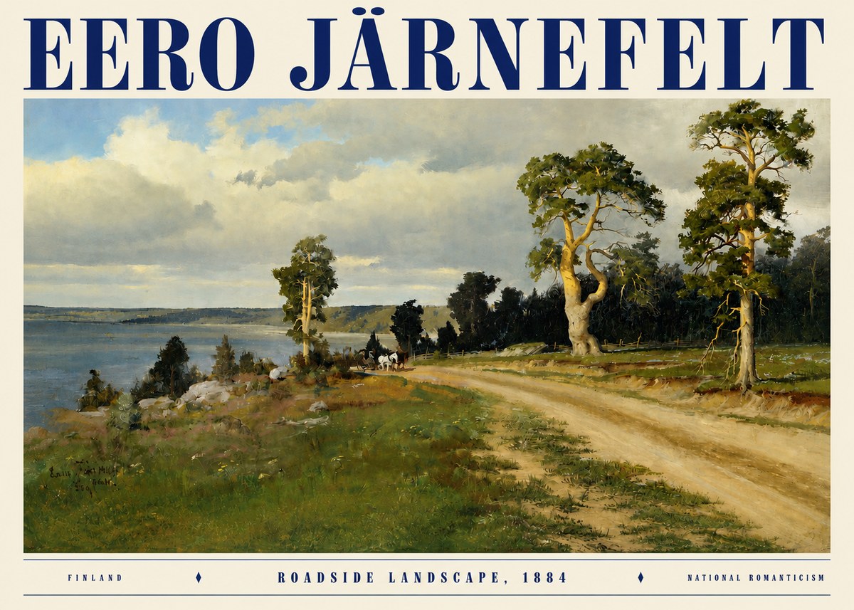 Eero Järnefelt Roadside Landscape, 1884 No3 - Poszter