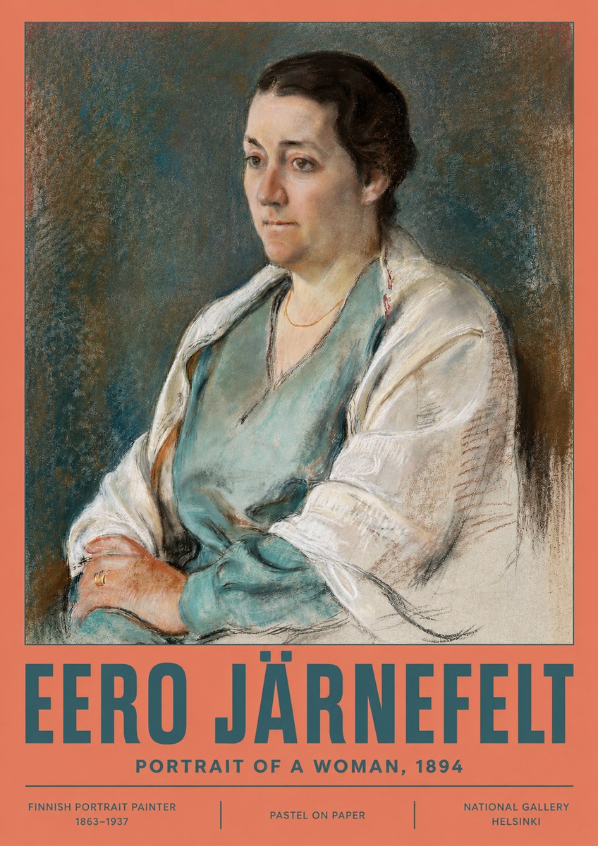 Eero Järnefelt Portrait of a Woman, 1894 No2 - Poszter