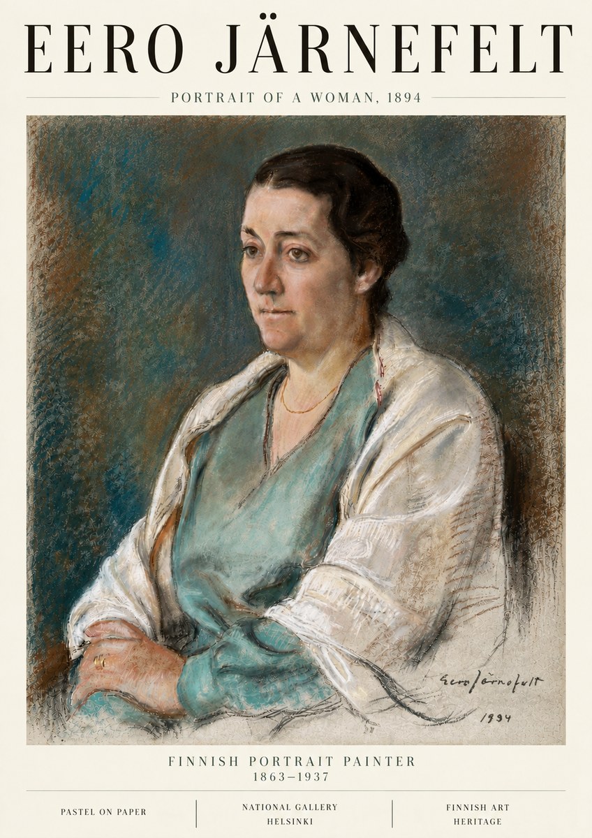 Eero Järnefelt Portrait of a Woman, 1894 No6 - Poszter