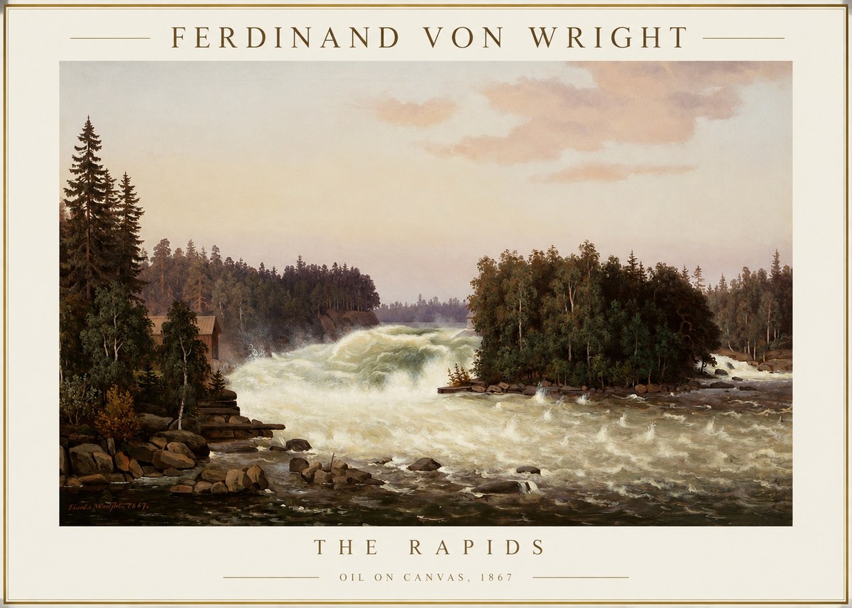Ferdinand von Wright The Rapids No1 - Poszter