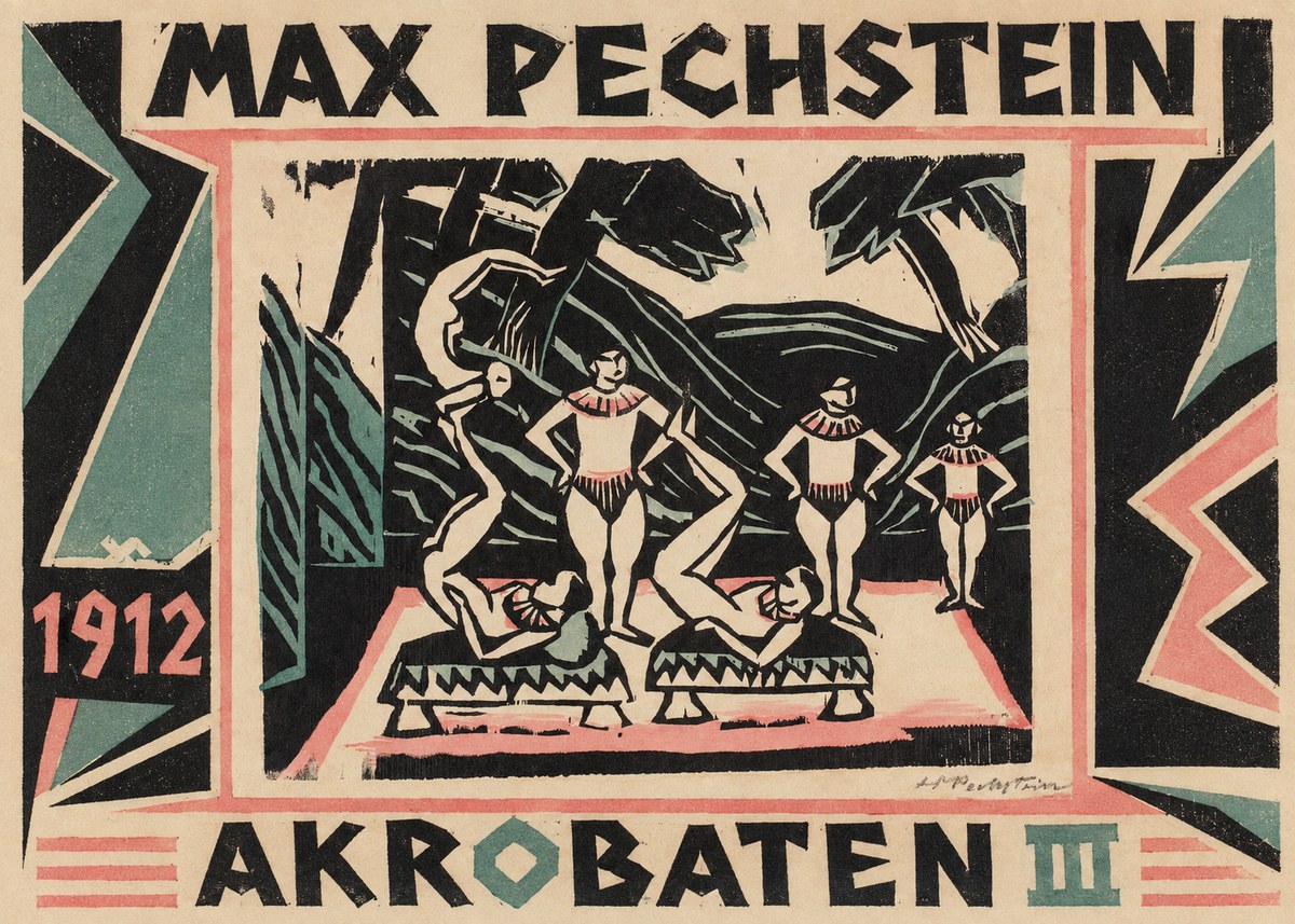 Max Pechstein Akrobaten Iii No1 - Poszter