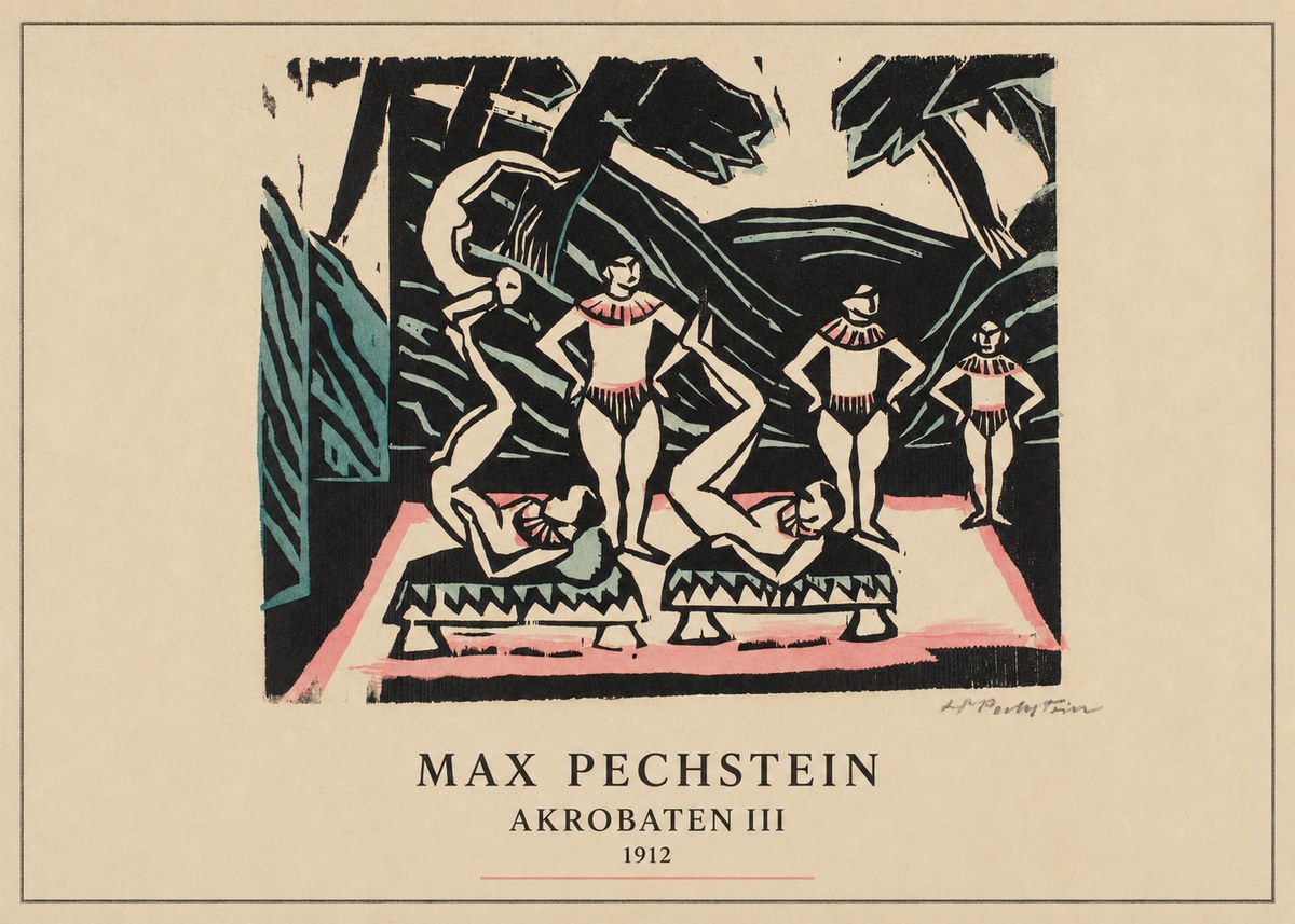 Max Pechstein Akrobaten Iii No4 - Poszter