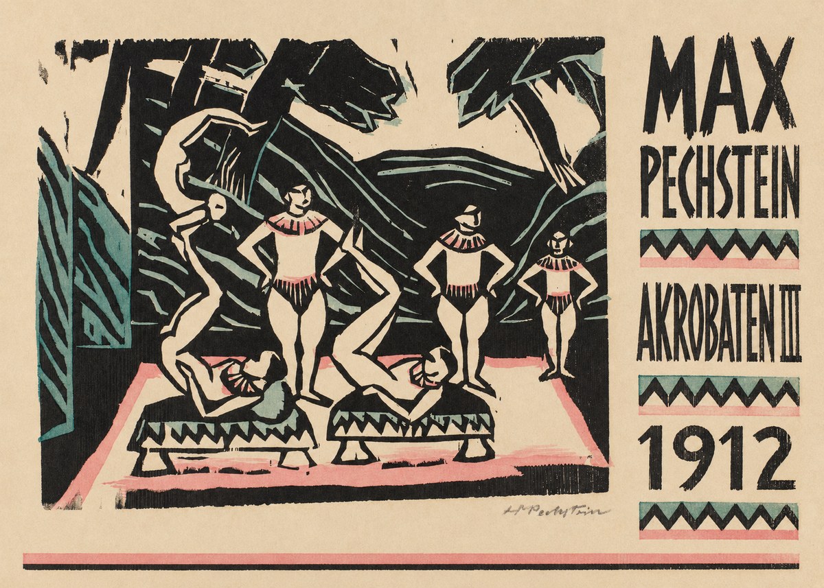 Max Pechstein Akrobaten Iii No6 - Poszter