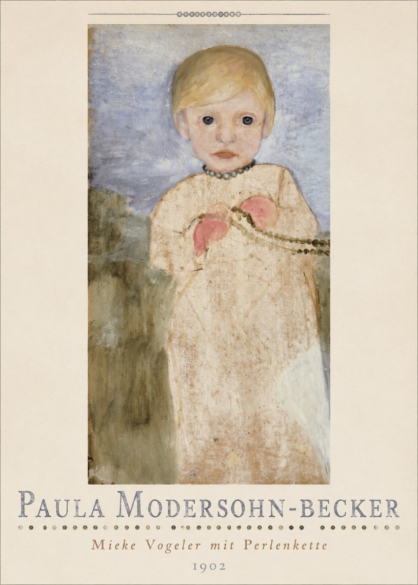 Paula Modersohn-Becker Mieke Vogeler Mit Perlenkette No4 - Poszter