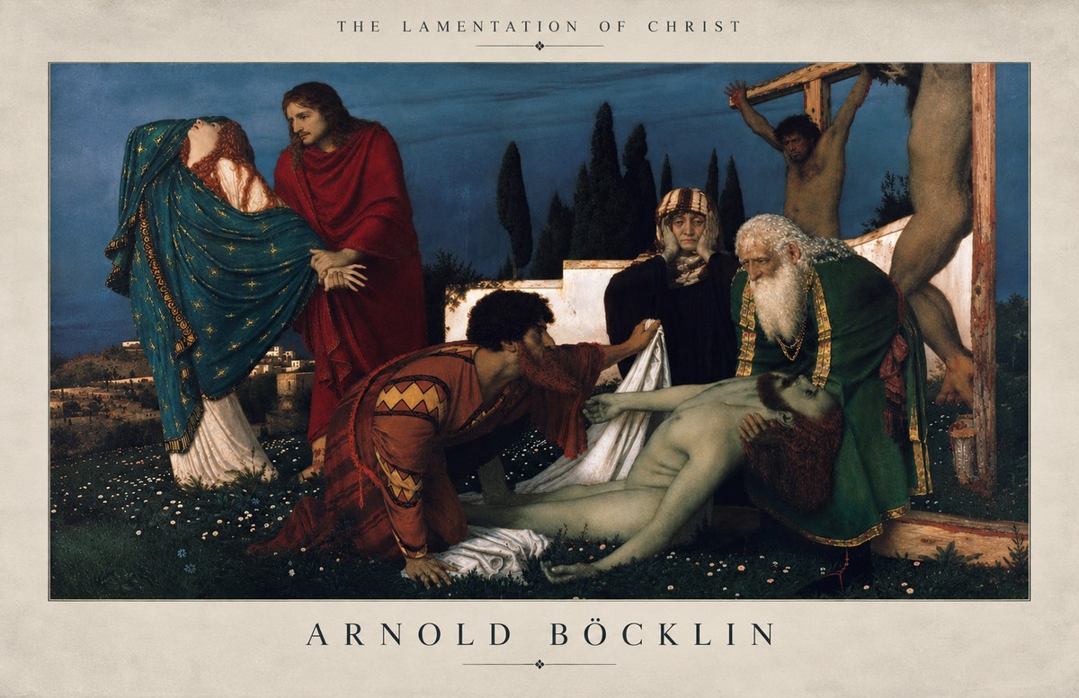 Arnold Böcklin The Lamentation of Christ No3 - Poszter