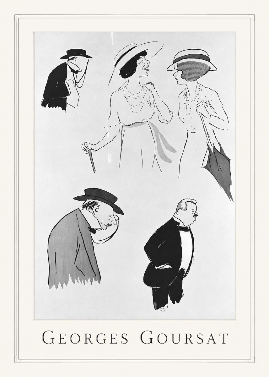 Georges Goursat Character Studies No1 - Poszter