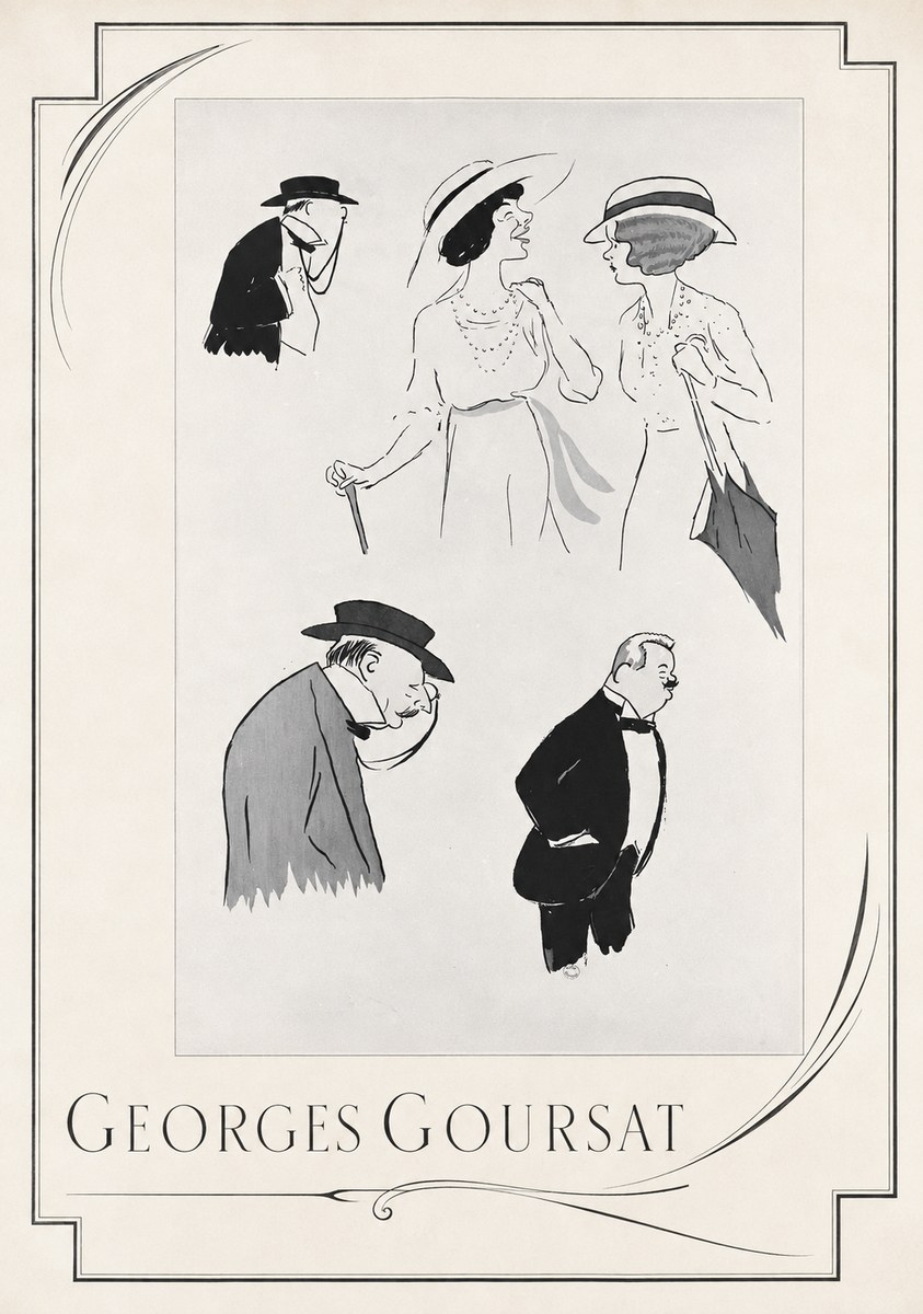 Georges Goursat Character Studies No2 - Poszter