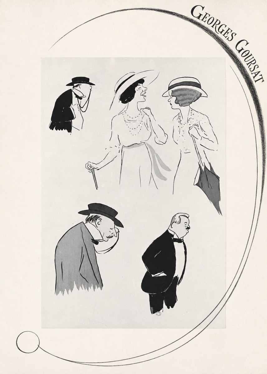 Georges Goursat Character Studies No6 - Poszter