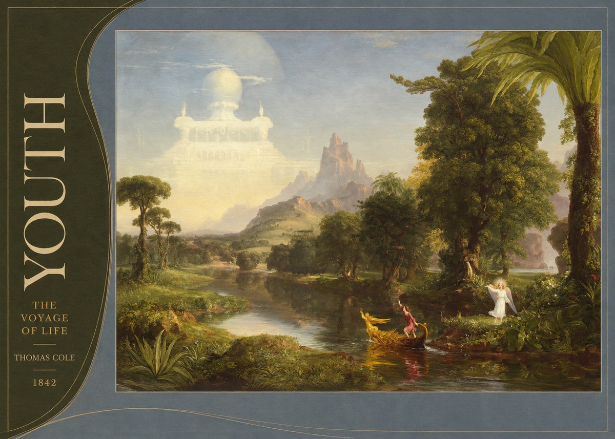 Thomas Cole The Voyage of Life: Youth V No3 - Poszter